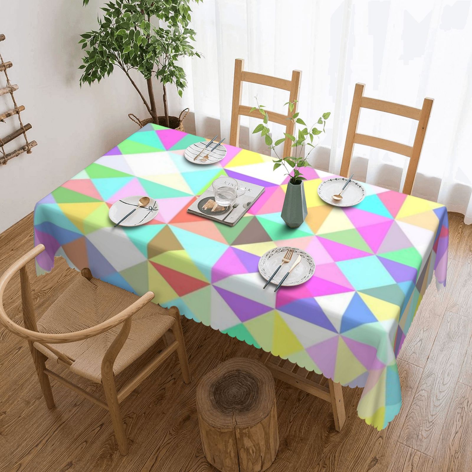 Square lace tablecloth 54x72in