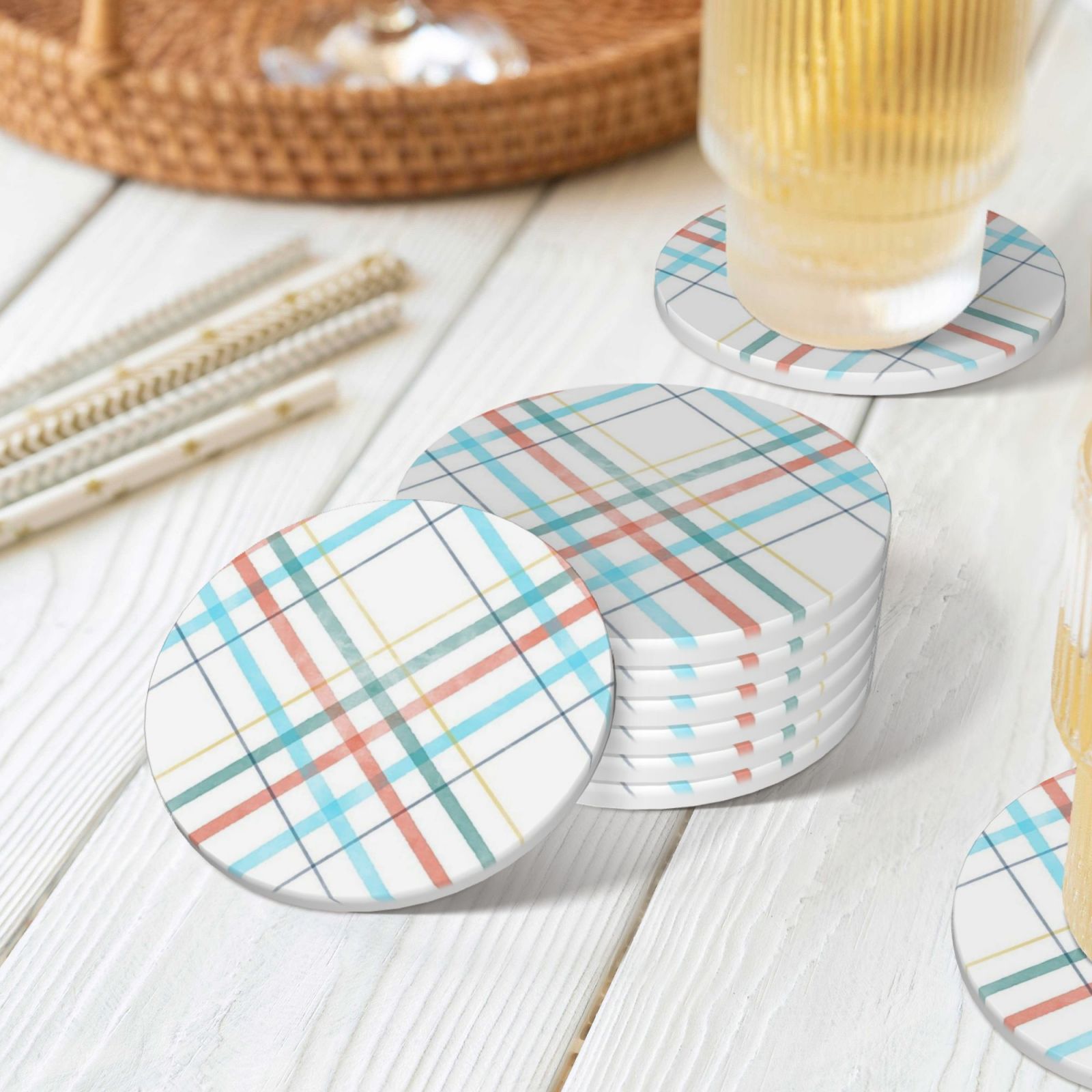 Ceramic coasters 6-pack